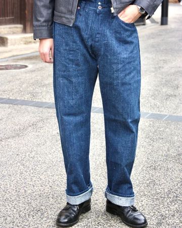 GZ-NPST-AI 13oz Natural Dyed Nep Straight Jeans Indigo,, small image number 8