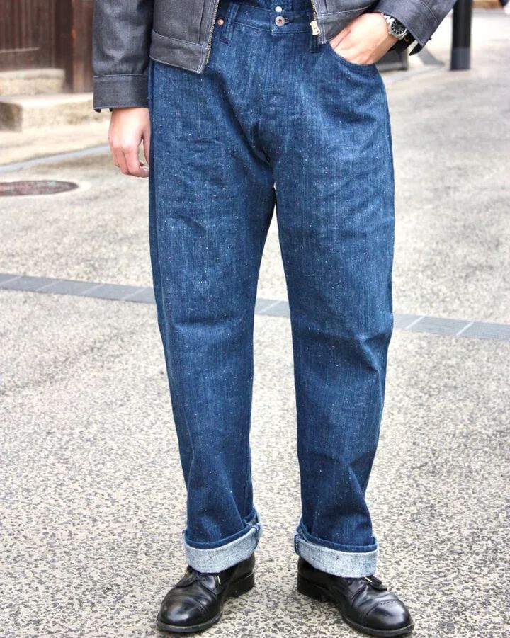 GZ-NPST-AI 13oz Natural Dyed Nep Straight Jeans Indigo,, medium image number 8