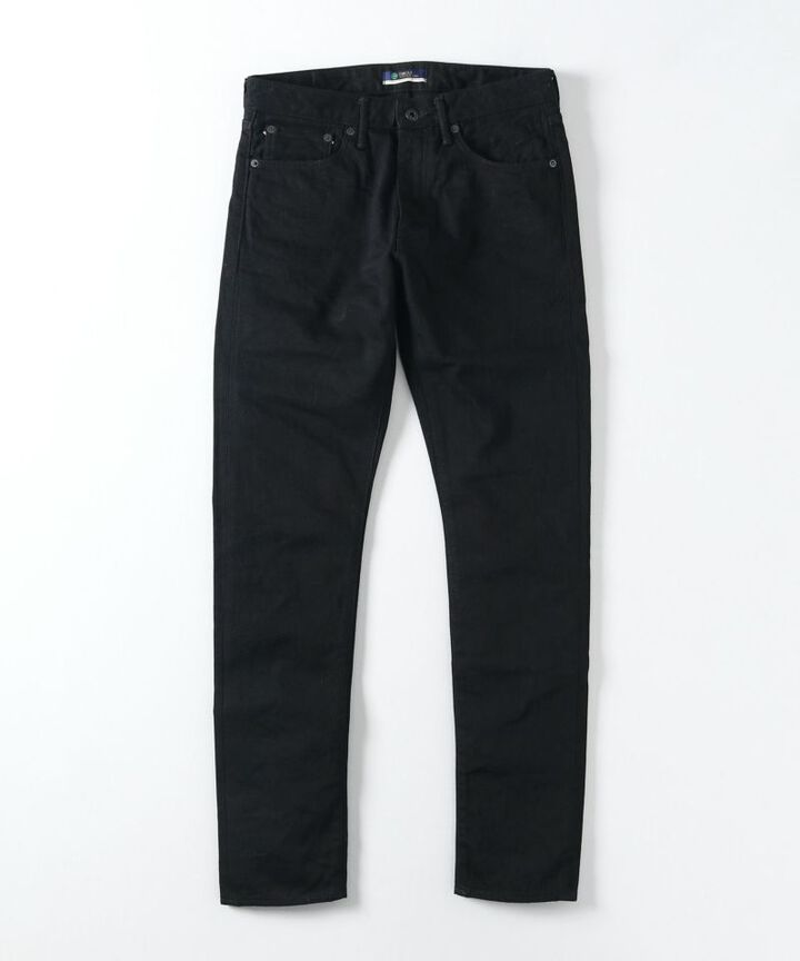 J214 14oz Tapered Model Black Denim Selvedge-One Wash-31,, medium image number 5