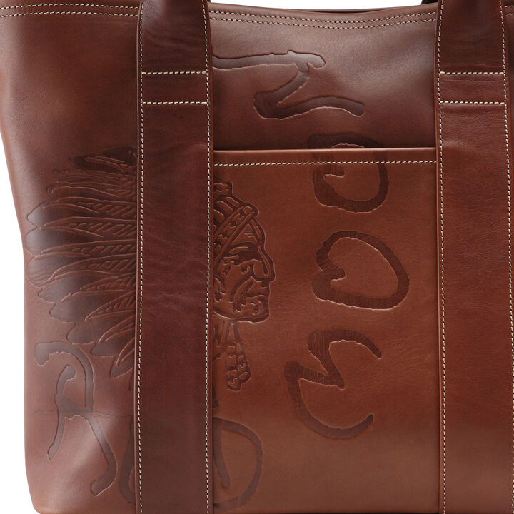 PAILOT RIVER PR-STT-ERM (REDMOON) Tote Bag PR-STT-ERM (Oil Leather Black, Oil Leather Dark Brown, Oil Leather Red Brown),OIL LEATHER DARK BROWN, medium image number 2