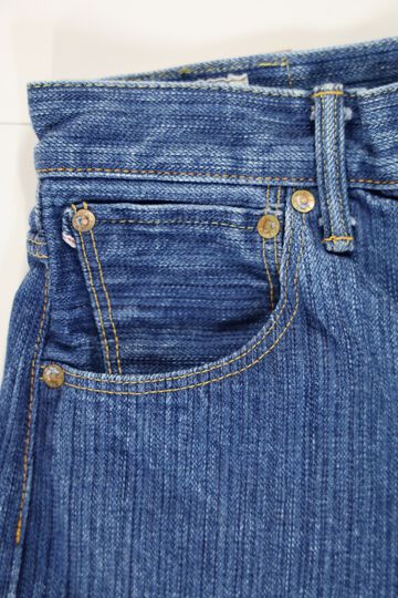 ONI-510-SHMKIWAMI-BO 16oz Natural Indigo Rope Dyed Denim Biological Fade Processing Semi-Handmade Straight-One Washed-29,, small image number 3
