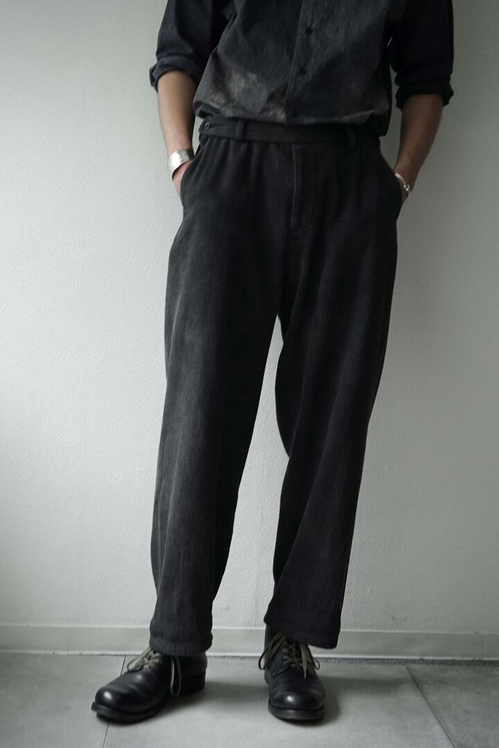 244PT06 Sashiko / Side Seamless Slacks,ANKOKU, medium image number 1