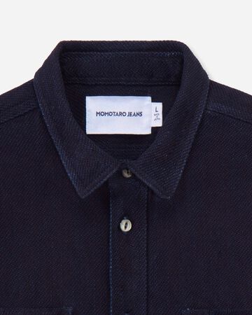 MXLS1036 TRIPLE STITCH LONG SLEEVE DOBBY SHIRT,INDIGO, small image number 6