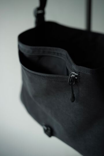 241AC07 High Density Milicloth / Messenger Bag <M> (BLACK),, small image number 4