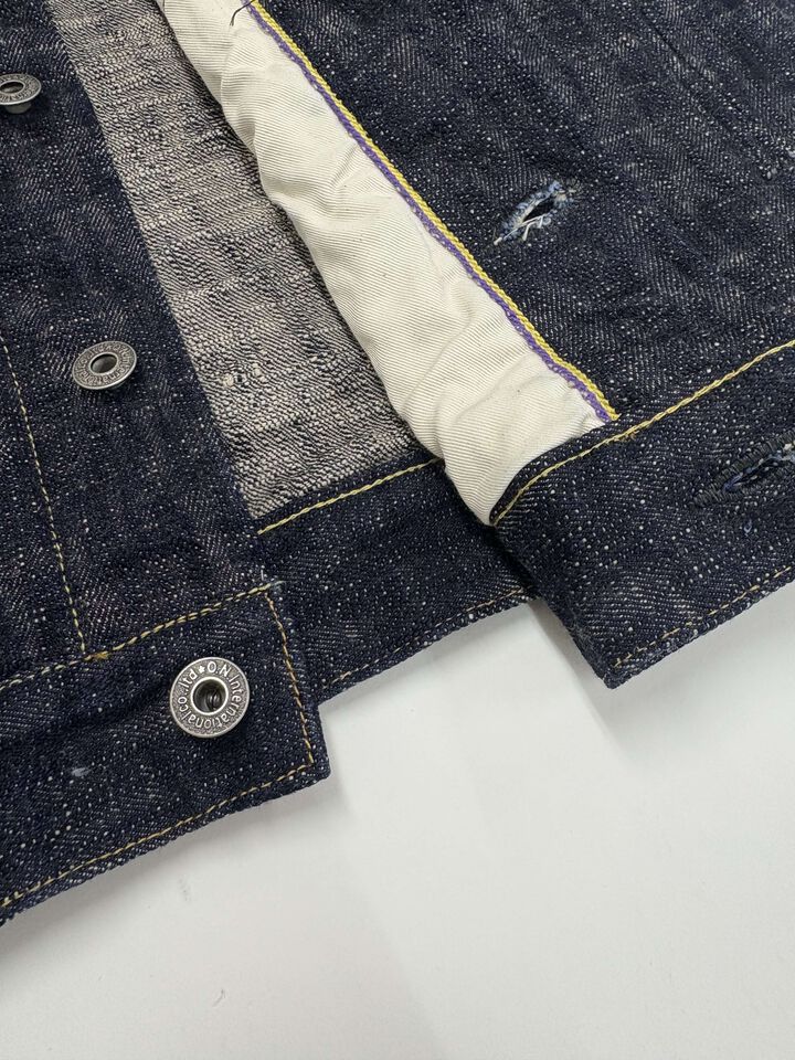 ONI02527P-KASURI 17oz ONI Kasuri Denim TypeⅢ Jacket with handwarmer,, medium image number 11