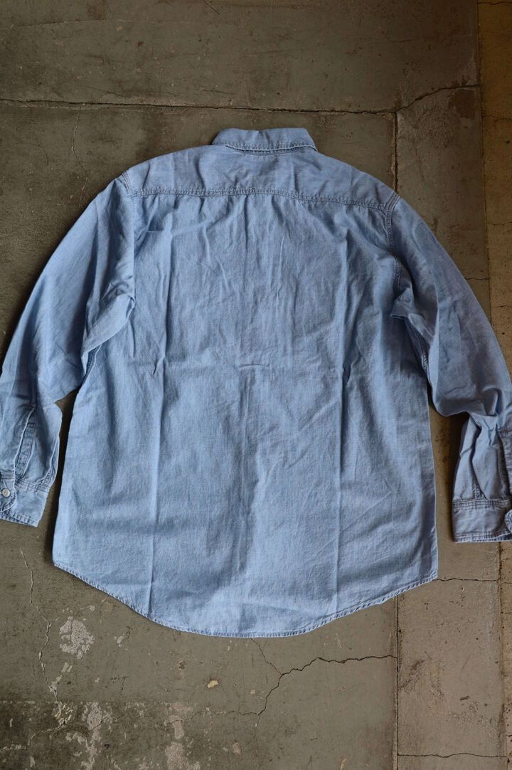 01-8064 Chambray Work Shirt (99 Bleached),, medium image number 1