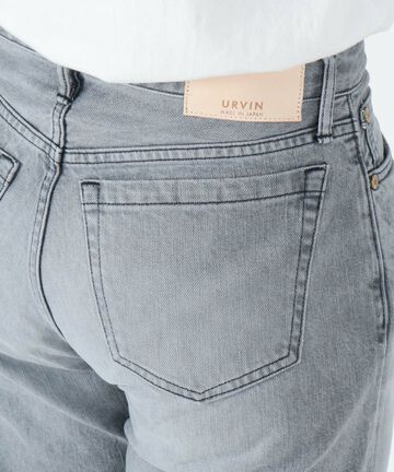 UP121103 STRAIGHT JADE / 12OZ SELVIC DENIM-23-GRAY,GRAY, small image number 5