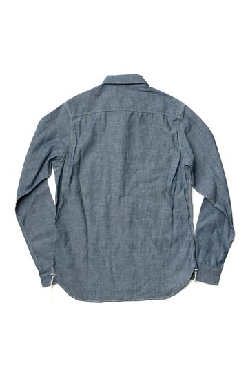 MS003R SELVEDGE CHAMBRAY SHIRT,NATURAL, small image number 1