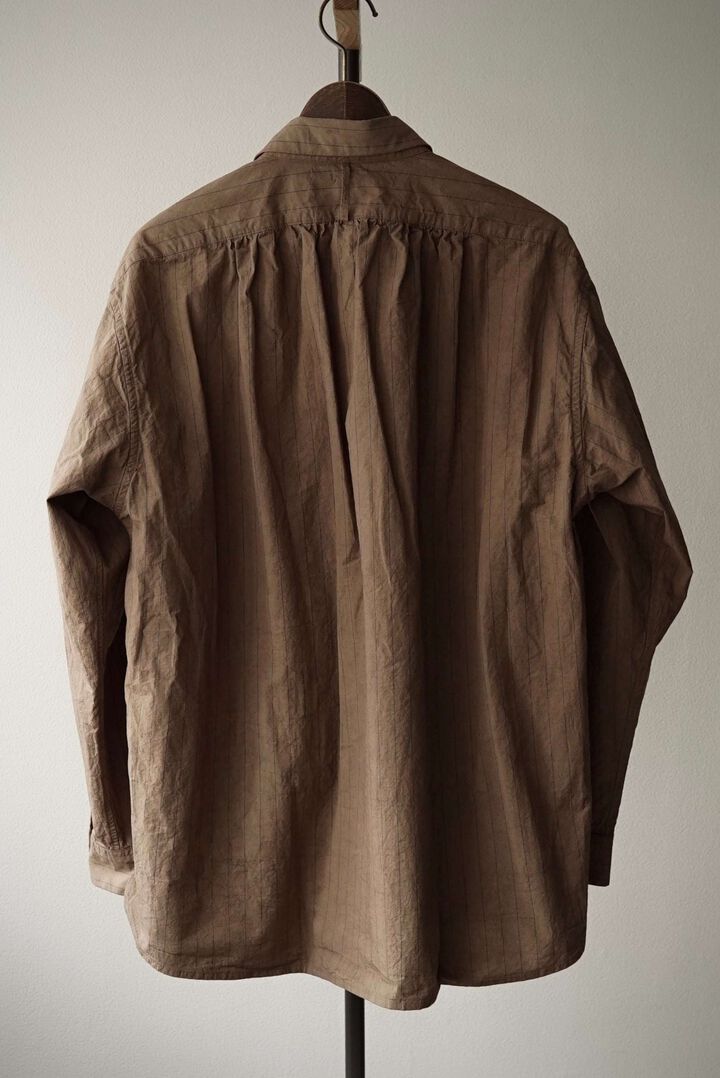 245SH03 Cotton/Linen Stripe / The Shirts,KAKISHIBU, medium image number 4