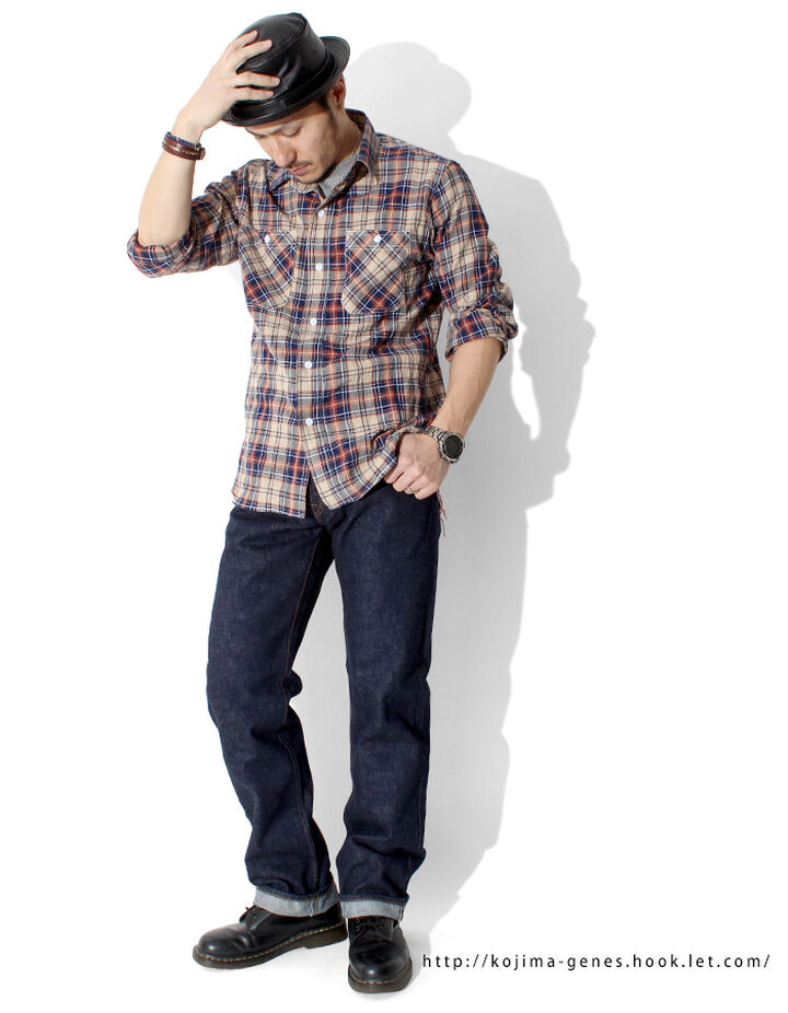 KOJIMA GENES rnb102rz 15oz セルビッチストレートジップフライパンツ,, medium image number 3