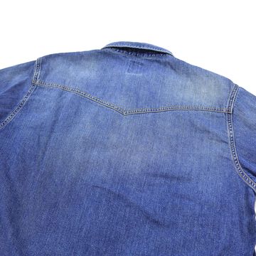 F3506 DENIM WESTERN SHIRT (USED WASH),, small image number 4