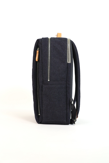 K-9 Backpack-DENIM x Vegetable Tanned Leather,DENIM x Vegetable Tanned Leather, small image number 2