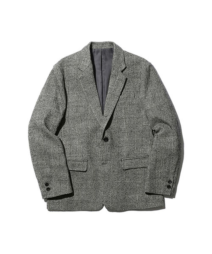 M-18345 C / W GLENCHECK / ROLLING DOWN 3B NOTCHED LAPEL JACKET (3 COLORS),, medium
