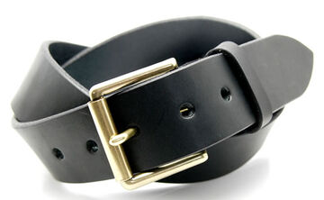 <Disabled=8> OGB40036AB Tochigi leather leather men's belt 40mm width harness belt,BROWN, small image number 1