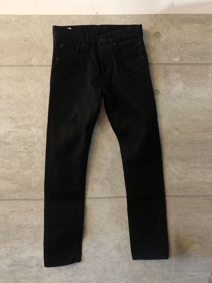 ONI566-13BK 13oz Jet Black Denim Semi Tight Straight,, medium image number 1