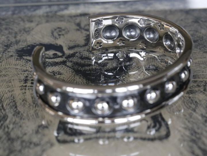 16AC-341 Hybrid Circle Silver Bangle,, medium image number 5