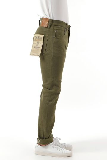 ONI-612-OLOL 12oz Olive warp and weft,  Selvedge Denim Relax Tapered-One Washed-29,, small image number 12