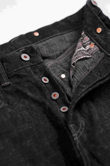 GZ-HRJSK-BK 15oz Skein (Kase) Dyed Heritage Jeans (Black),, small image number 5
