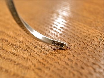 13AJ-381 Stamped & Twisted Bangle -Thin-,, small image number 4