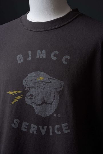 MTE016 Round Body T-shirt BJ "MOTORCYCLE CLUB",NATURAL, small image number 4