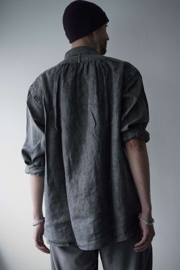 244SH08 Natural Dyed Linen / The Shirts,SUMI, small image number 11
