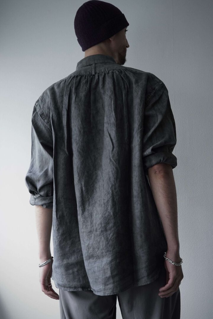 244SH08 Natural Dyed Linen / The Shirts,SUMI, medium image number 11
