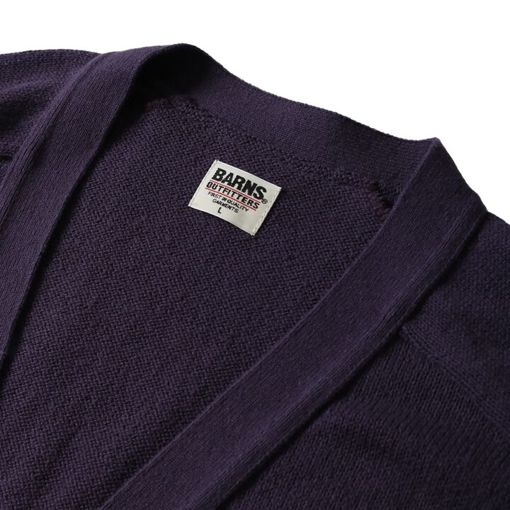 BR-25227 7G RECYCLE/C CARDIGAN,PURPLE, medium image number 3