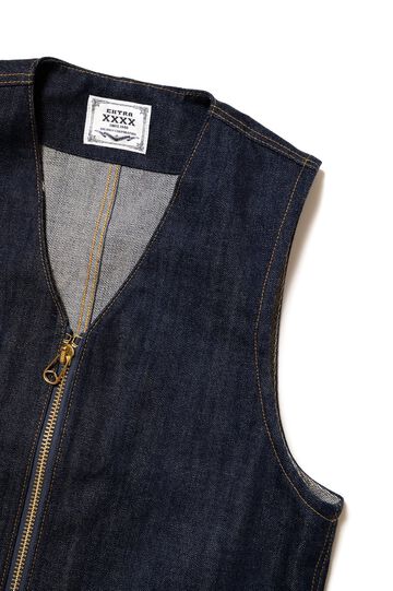 XX602Z (000) "XXXX-EXTRA" ZIP UP VEST 15.8OZ ORGANIC COTTON-Non Wash-XL,, small image number 2