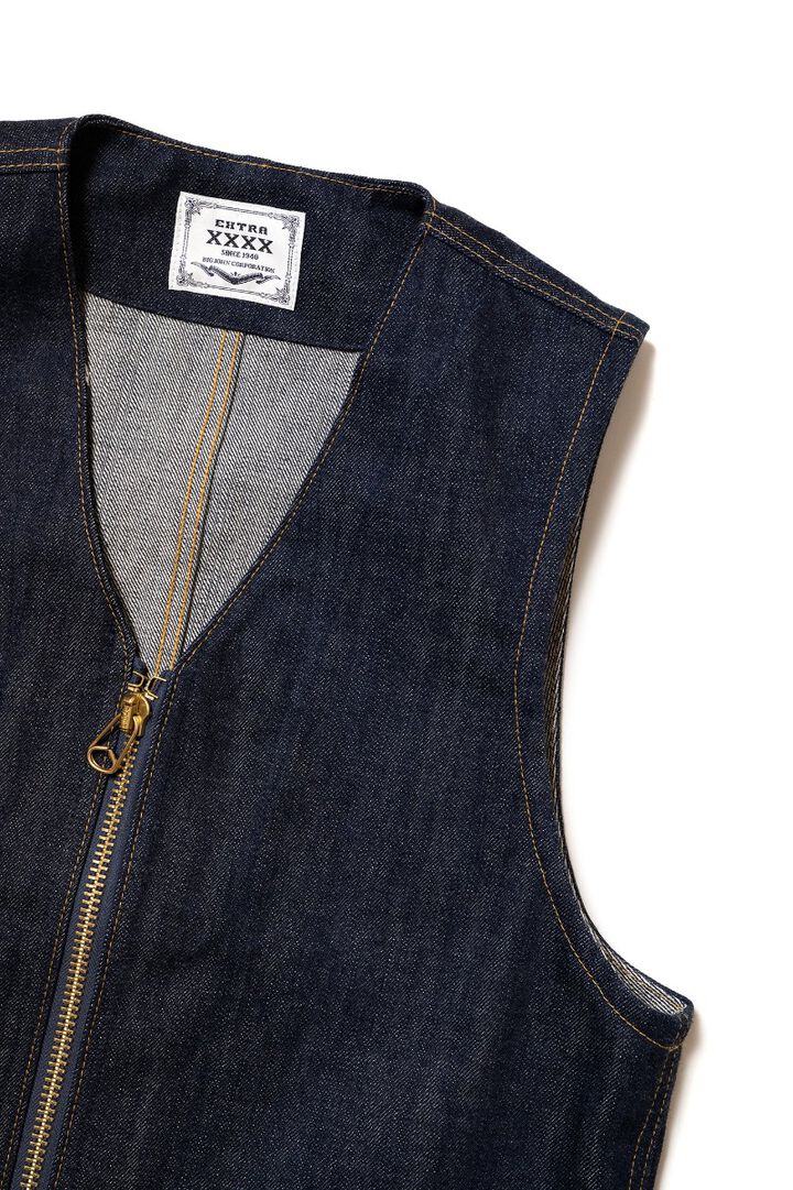 XX602Z (000) "XXXX-EXTRA" ZIP UP VEST 15.8OZ ORGANIC COTTON-Non Wash-XL,, medium image number 2