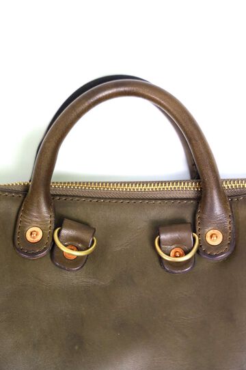 VS-207L LEATHER HELMET 2WAY BAG,OLIVE, small image number 5