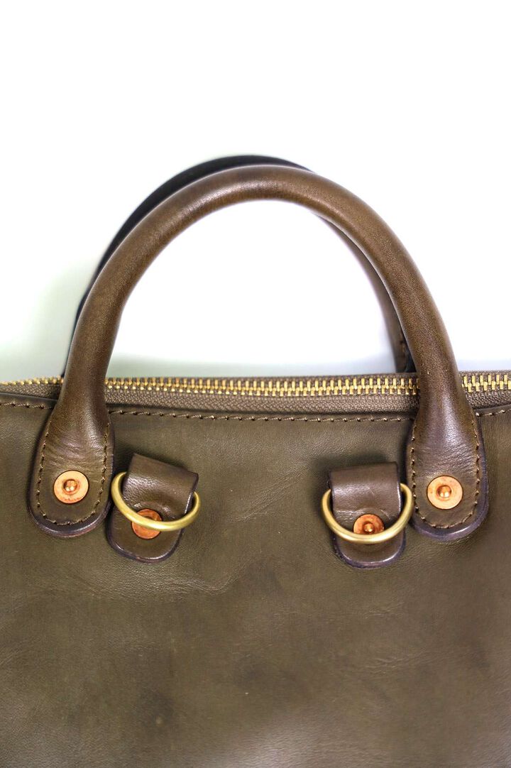 VS-207L LEATHER HELMET 2WAY BAG,OLIVE, medium image number 5