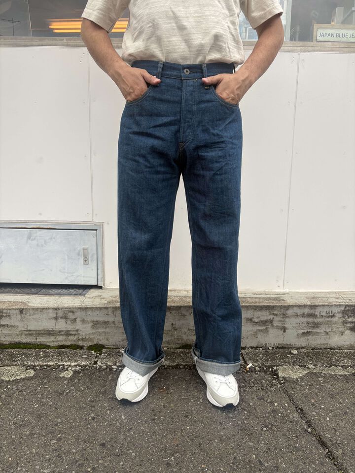 ONI222-OFBD 13.7oz Old Fade Blue Denim Super Wide Straight,, medium
