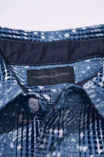 SSS26-YBC Indigo-dyed Snow Ombre Check Pattern Work Shirt,, small image number 2