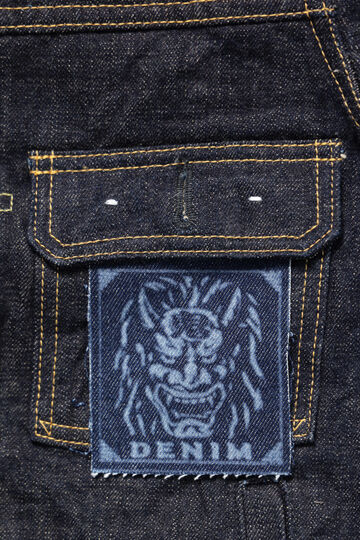 ONI02516P-14KBE 14oz Oni Denim Beige 2nd Type Jacket with handwarmers,, small image number 4