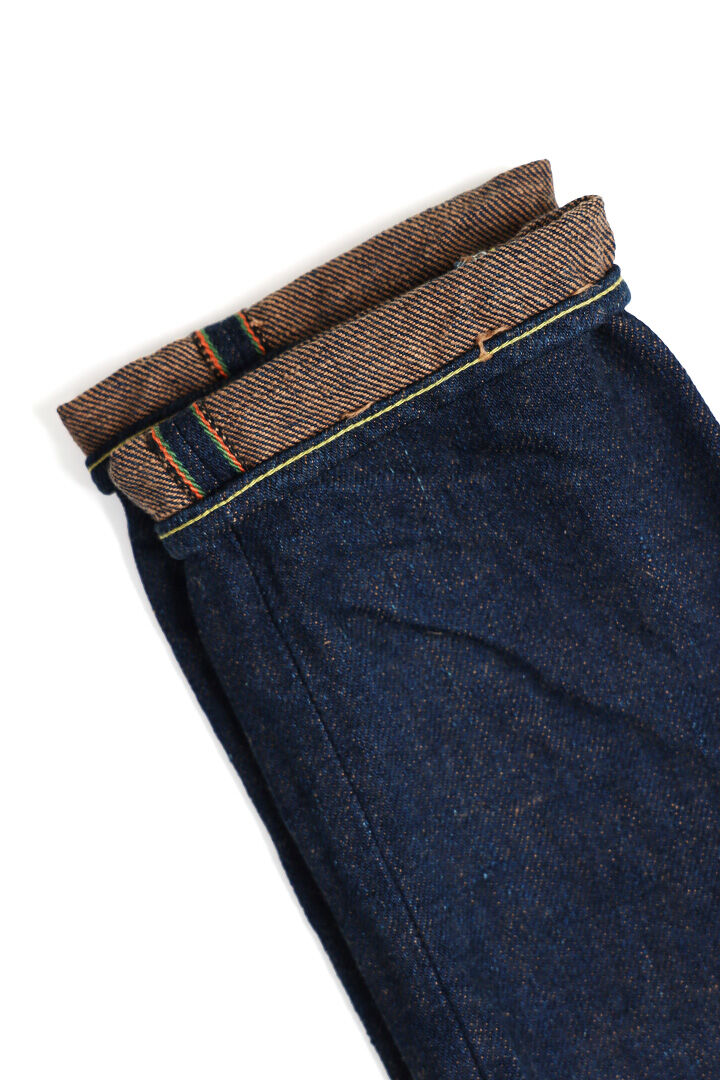 ONI622ZR-KAKBR 20oz Secret Denim Kabuki Selvedge weft Kakishibu Color Relax  Tapered - DENIMIO