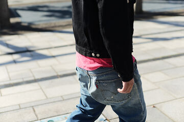 TCBJEANS50SJKTBK 50's Jacket Black &amp; Black / One Washed-36,, small image number 8