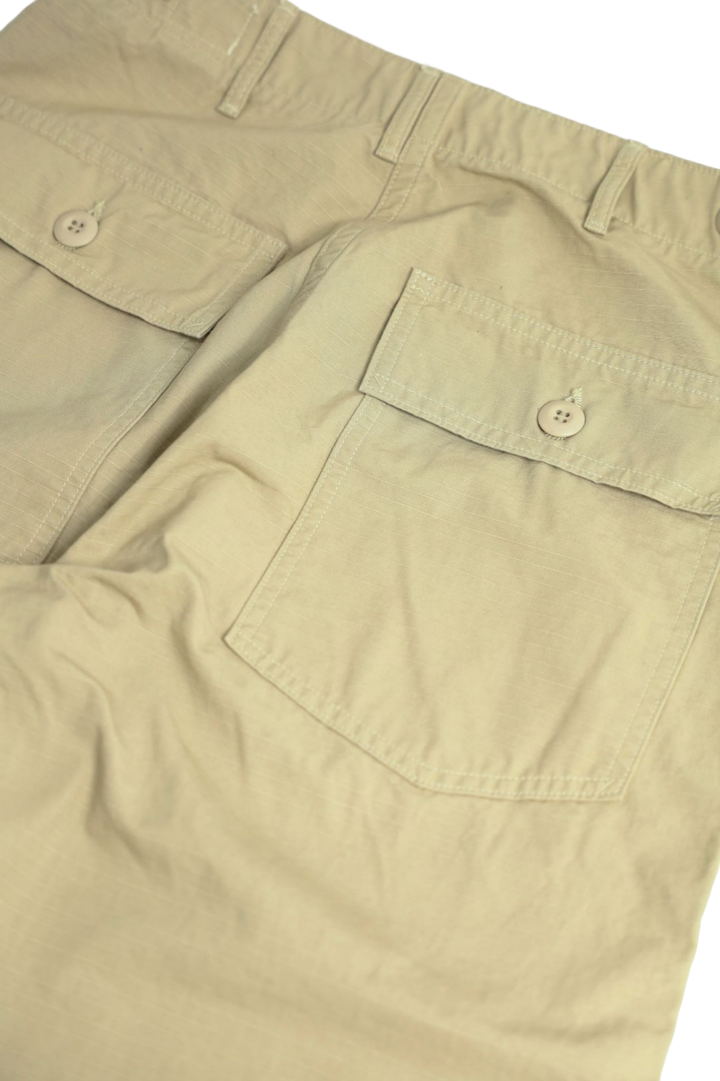 01-5002 US ARMY FATIGUE PANTS RIP STOP (REGULAR FIT) 67BEIGE-One Washed-3,, medium image number 6