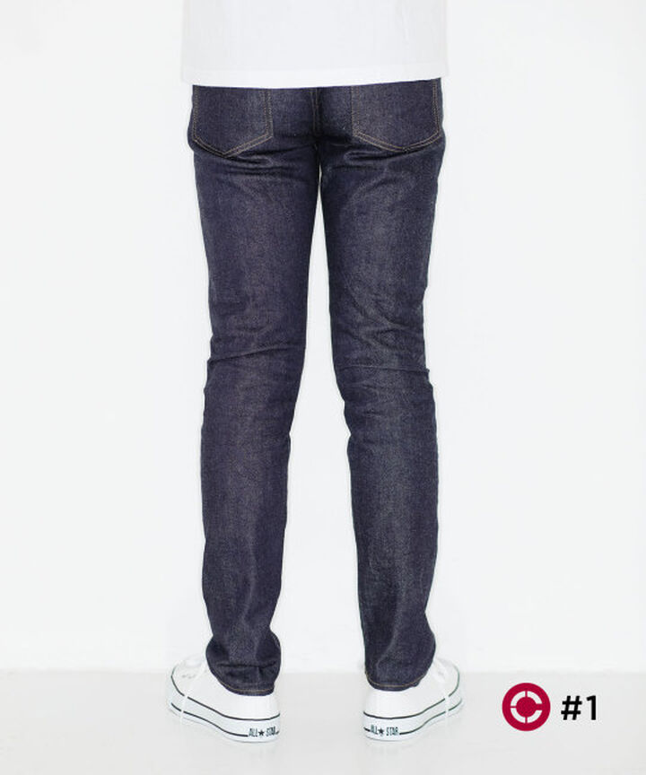 J104 CIRCLE 12.5oz African cotton vintage Selvedge skinny (One washed),, medium image number 2