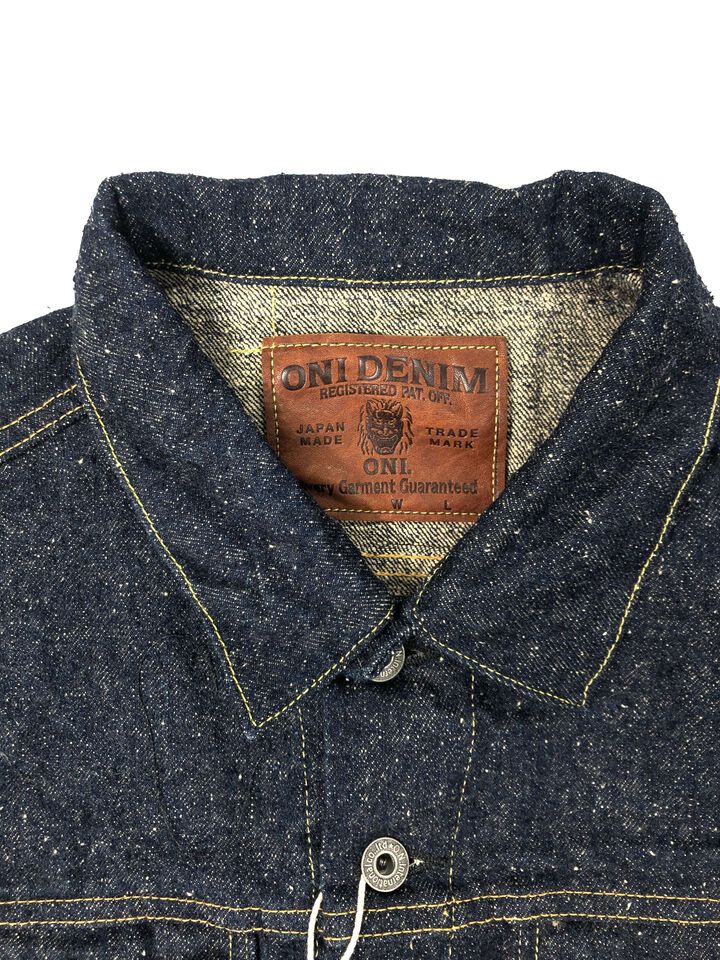 ONI02527P-CCD-Kabuki 15oz Crushed Concrete Denim Kabuki Selvedge TypeⅢ Jacket with handwarmer,, medium image number 2