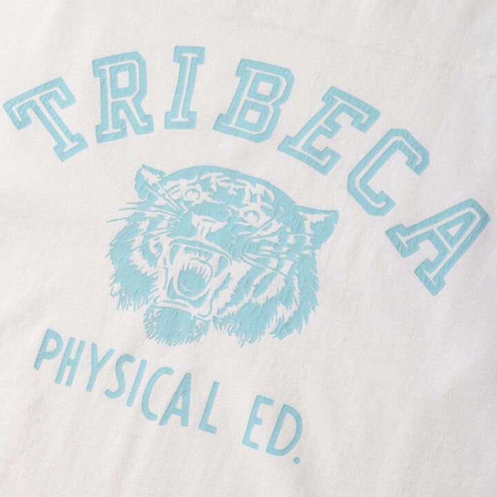 BR-25341 Pigment Dye 14/- GOAT L/S FOOTBALL T-shirt 【TRIBECA】,WHITE, medium image number 1