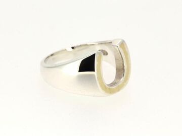 HYJK-244SV-BRS Brass Horseshoe Signet RG SV-BRS,, small image number 5