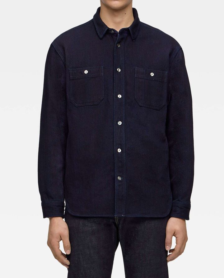 MXLS1036 TRIPLE STITCH LONG SLEEVE DOBBY SHIRT,, medium