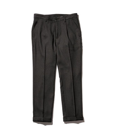 M-18102  / RETORO POLYESTER TWILL / ONE PLEATS STA-PREST TAPERED PANTS,GRAY, small image number 3
