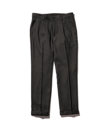 M-18102  / RETORO POLYESTER TWILL / ONE PLEATS STA-PREST TAPERED PANTS,BROWN, small image number 3