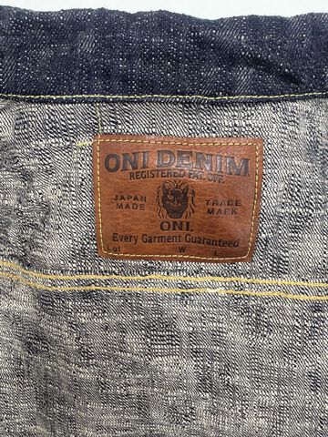ONI02527P-KASURI 17oz ONI Kasuri Denim TypeⅢ Jacket with handwarmer,, small image number 7