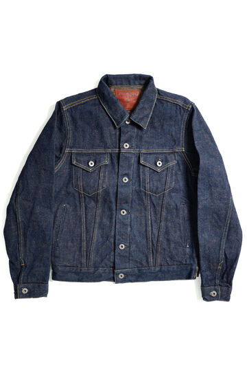 ONI02527PZR-KAKBR 20oz Secret Denim Kabuki Selvedge Type 3 Jacket with handwarmers (weft: Kakishibu Color),, small image number 7