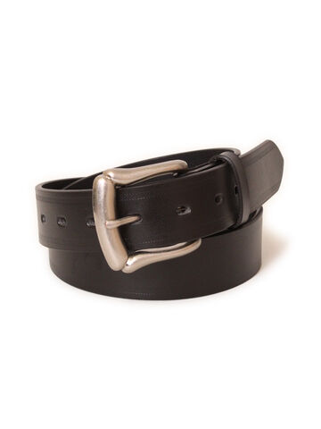 OUTFITTERS LE-4065 35mm Italian Vegetable Tanned Leather Belt (Black),, small image number 0