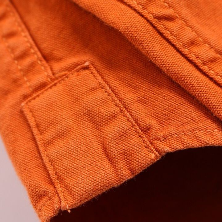 BARNS 1888 little collar long sleeve ox ford button down shirts (NAVY, WHITE, BLUE, ORANGE),, medium image number 23