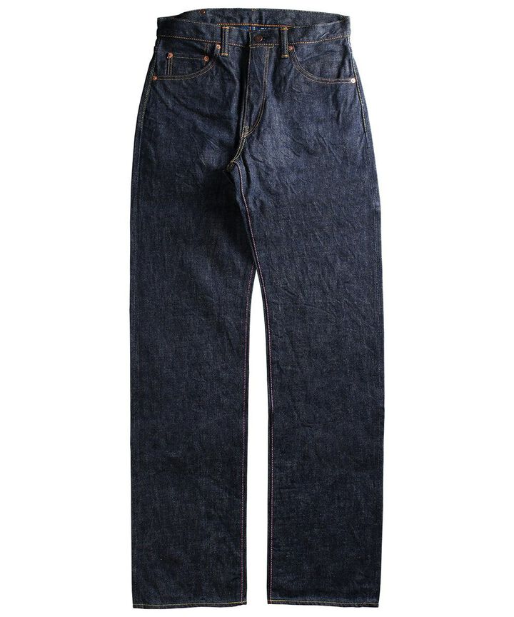 G003-MZ 14.7oz Copper Label Classic Wide Straight Zipper Fly Jeans-One Washed-28,, medium image number 2