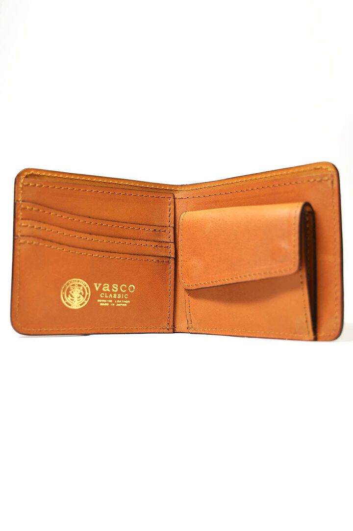 VSC-700 LEATHER VOYAGE SHORT WALLET COIN TYPE MEAL-CAMEL,Meal-Camel, medium image number 3